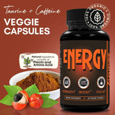 Caffeine Pills Alternative to an Energy Drink Energy Gel Energy Gummies 60 Pills Frezze_Luxe