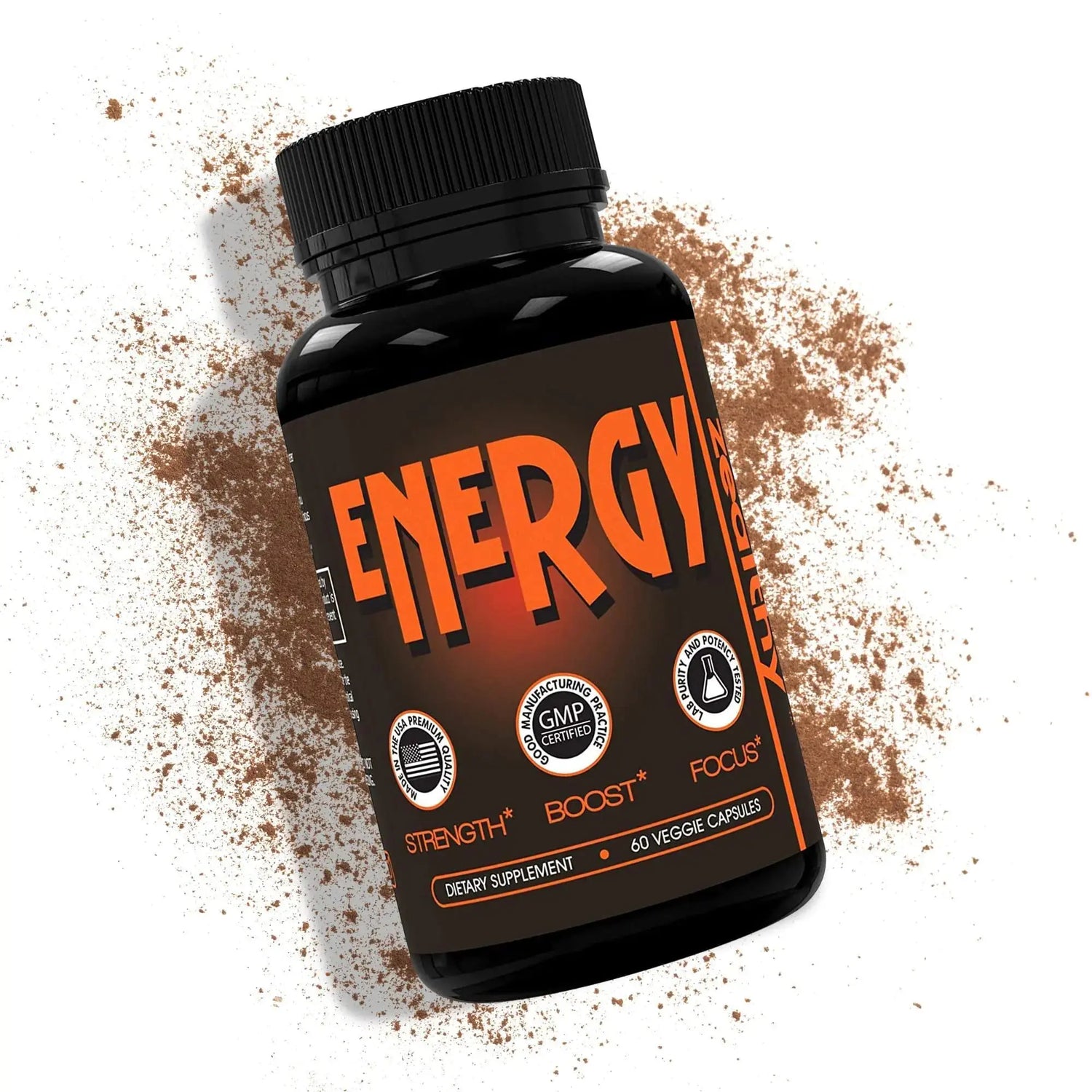 Caffeine Pills Alternative to an Energy Drink Energy Gel Energy Gummies 60 Pills Frezze_Luxe