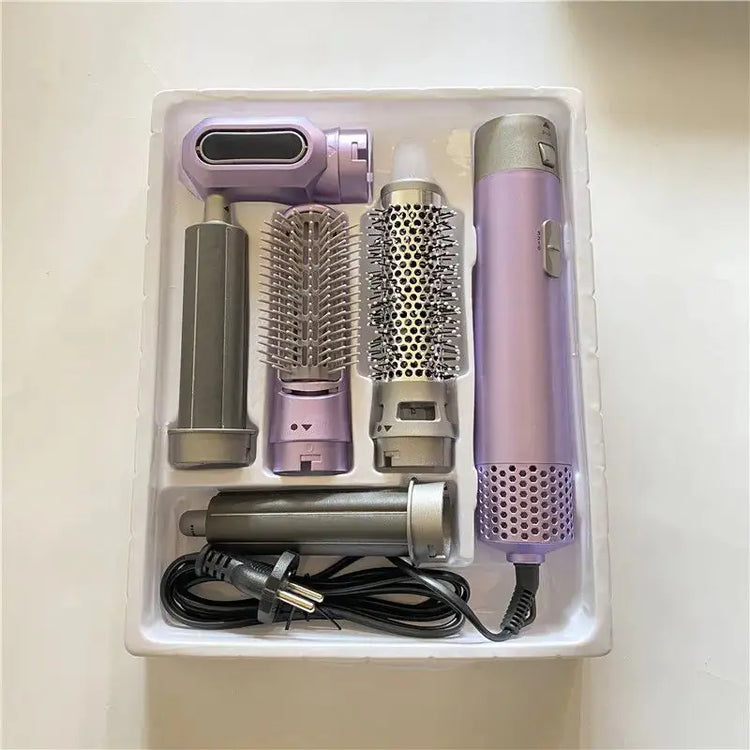5-in-1 Automatic Hot Air Comb for Curling & Straightening Frezze_Luxe