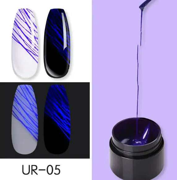 Luminous Nail Art Spider Nail Gel UV Nail Polish Frezze_Luxe