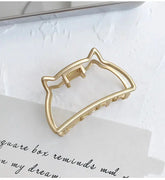 Matte Metal Ponytail Clip with Bun Holder (Large) Frezze_Luxe