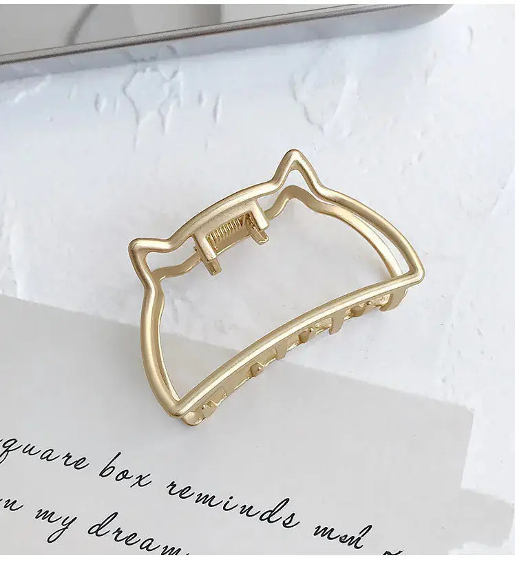 Matte Metal Ponytail Clip with Bun Holder (Large) Frezze_Luxe