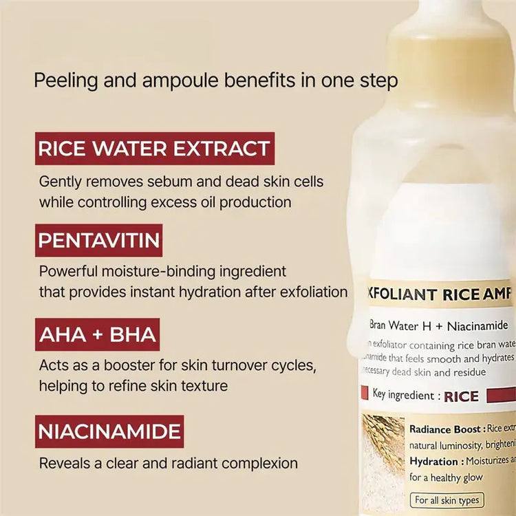 Rice Peeling Ampoule Exfoliator Frezze_Luxe