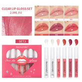 Transparent Lip Gloss Set with Liquid Lipstick Frezze_Luxe