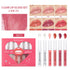 Transparent Lip Gloss Set with Liquid Lipstick Frezze_Luxe