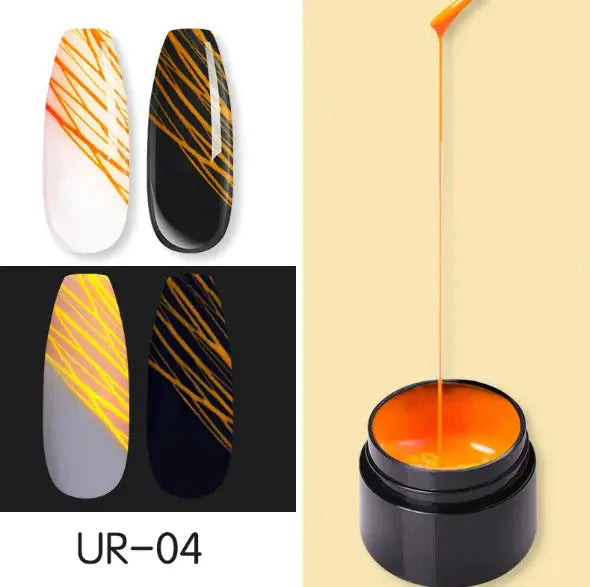 Luminous Nail Art Spider Nail Gel UV Nail Polish Frezze_Luxe