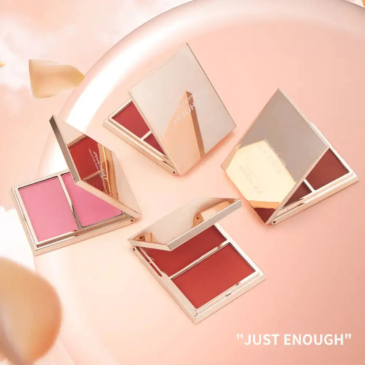 PHOFAY Double-Take Cream & Powder Blush Duo Frezze_Luxe