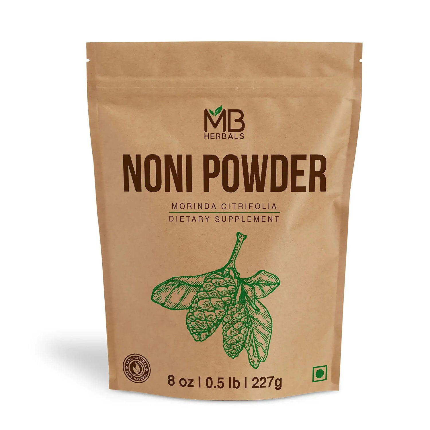 MB Herbals Noni Powder 227 Gram | 8 oz | Abundant Antioxidants and Amino Acids | Improves Immunity & Antiageing Frezze_Luxe