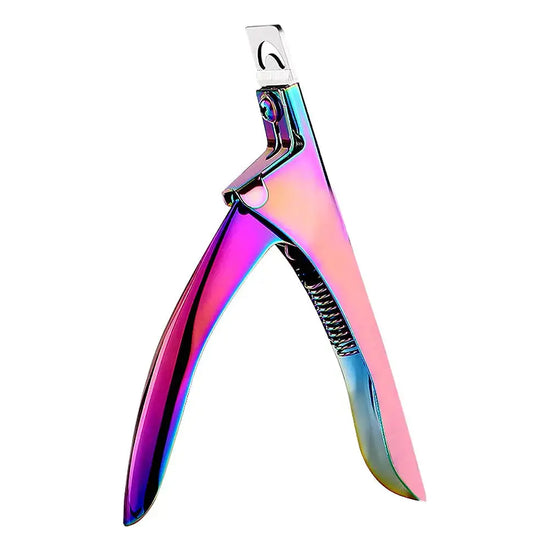 Professional Acrylic False Nail Clippers for Acrylic Nails Nail Tip Cutter Nail Manicure Tool (Rainbow) Frezze_Luxe
