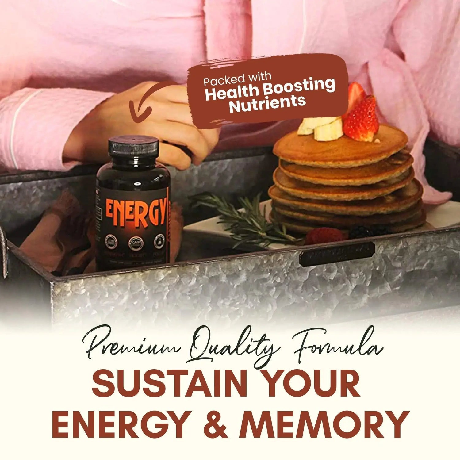 Caffeine Pills Alternative to an Energy Drink Energy Gel Energy Gummies 60 Pills Frezze_Luxe