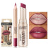 USHAS Lipstick and Lip Liner Combo Set 2 in 1 Waterproof Lipstick for Women Lip liner Set Long Lasting Lipstick Matte Lipstick Pen with Lip Liner Set Makeup Kits (G2 Pack of 1) Frezze_Luxe
