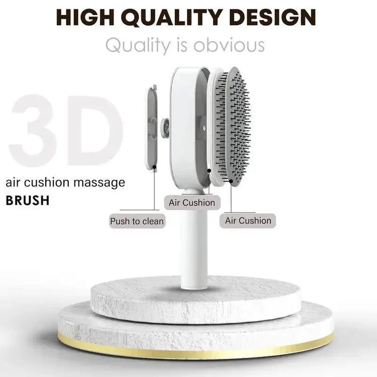 Self-Cleaning 3D  Hair Brush Frezze_Luxe