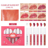 Transparent Lip Gloss Set with Liquid Lipstick Frezze_Luxe