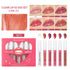 Transparent Lip Gloss Set with Liquid Lipstick Frezze_Luxe